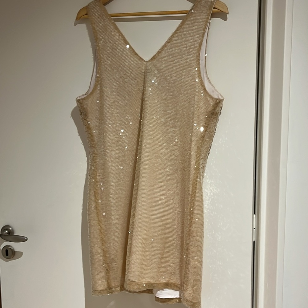 NWT A New Day sleeveless V-neck mini sequin dress - Picture 8 of 8